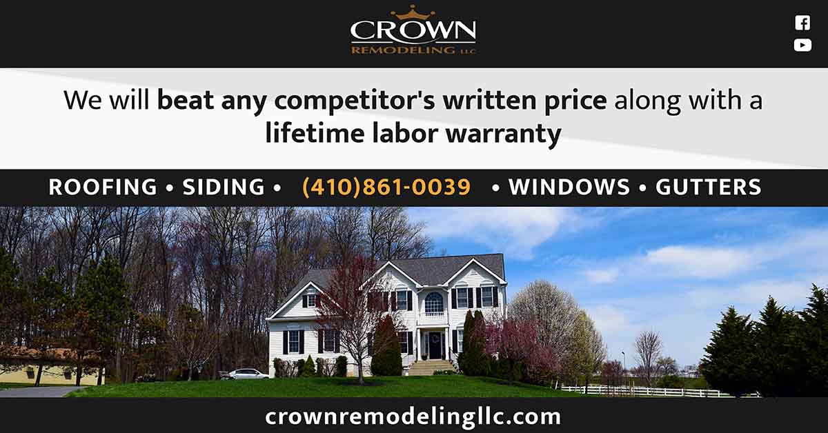 Crown Remodeling will beat any competitor's written quote